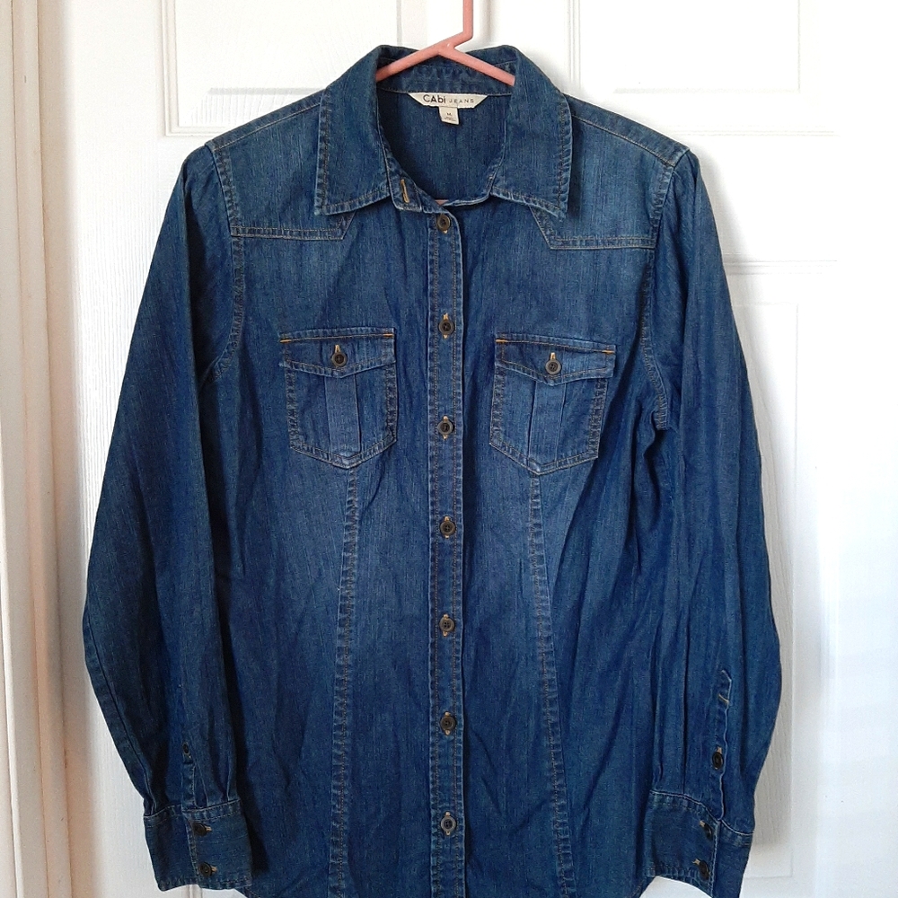 Cabi #970 Jean McQueen Button Shirt Sz Med